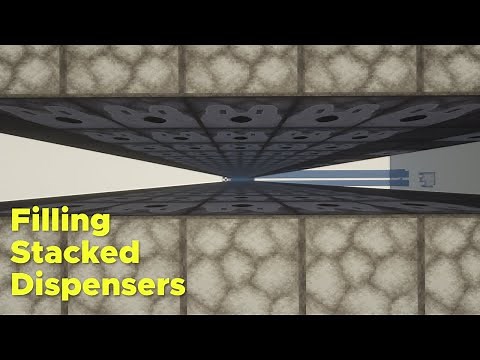 BlissLab - How To Easily Fill HUGE Stacks of Dispensers In Minecraft