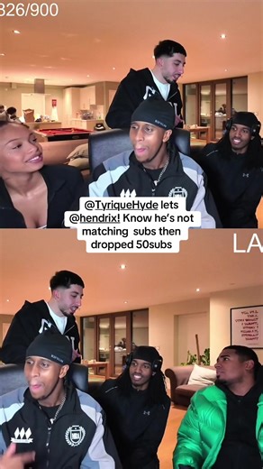 @TyriqueHyde lets @hendrix! Know he’s not matching subs then dropped 50subs #liveontwitch #tyriquehyde #hendrix #clips #fyp