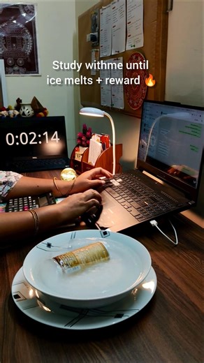 3hours - study with me until the ice melts ❤️ #study #motivation #studywithme #studyvlog