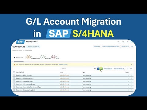 SAP S/4HANA G/L Account Migration | A Step-by-Step Guide using the SAP Migration Cockpit