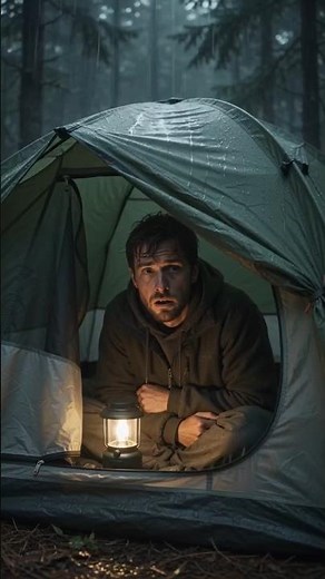 Extreme Camping During a Terrifying Thunderstorm | Solo Survival in Heavy Rain (4K)