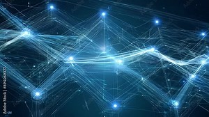 The AI networks complex visualization showcases its ability to process and analyze vast amounts of data providing unmatched insights and predictions.