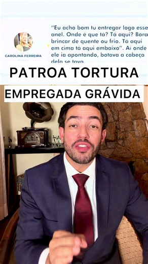 Patroa confessa áudio: Empregada grávida