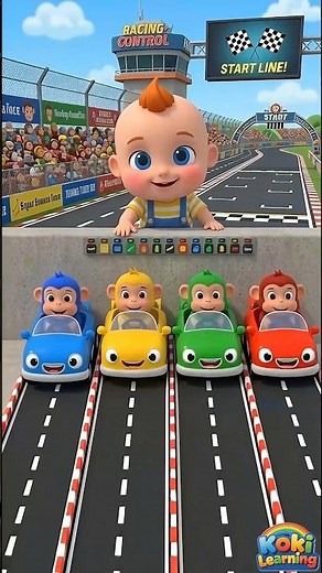 Learn Colors with Baby 🟢🔴🔵🟡 | Cartoon for Kids | Nursery Rhymes & Kids Songs #shorts #cartoon #baby