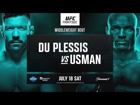 UFC OKLAHOMA CITY LIVE DU PLESSIS VS USMAN LIVESTREAM & FULL FIGHT COMPANION