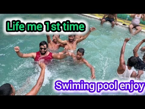 Life me First time | swiming pool enjoy 🏊‍♀️😊