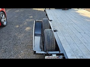 Making my car trailer fender removable and tilting