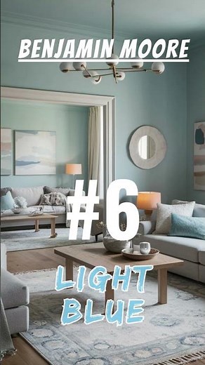 12 Delicate Baby Blue Paint Colors for a Peaceful Space #paintcolors #homedecor