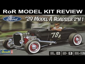'29 Model A Roadster 1:25 Scale Revell 85-4463 -Model Kit Build & Review