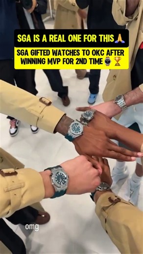SGA got his teammates new watches👀