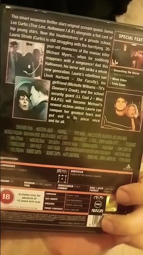Halloween H20 twenty years later movie dvd