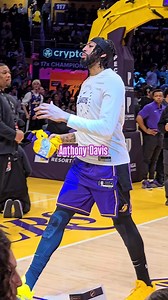LeBron has the chalk toss, and AD has the jacket toss. #anthonydavis #lakers #nba #basketball | Michael Morales