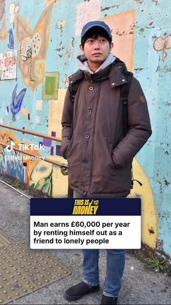 A 41-year-old Japanese man named Shoji Morimoto has turned an unusual idea into a profitable niche by renting himself out as a passive companion. ‘Jobs’ can include showing up to events or spending time with clients without any specific task or conversation. Last year he earned the equivalent of about £64,000 from this work, according to reporting on his story; after being fired in 2018 for ‘not doing anything,’ Morimoto now receives roughly 1,000 requests a year for things like waiting at a mar