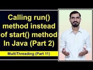 sleep() Method in Java Multithreading || Calling run() Method instead of start() method directly