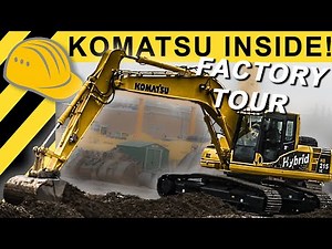 Komatsu Factory Tour - Raupenbagger Fertigung - Manufacturing Komatsu Excavators