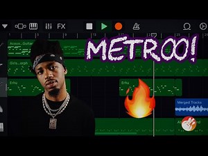 How to make a FIRE Trap beat on GarageBand iOS! (METRO BOOMIN)