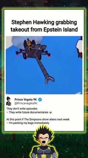 In The Simpsons (1989) – Stephen Hawking – The Flying Wheelchair Scene That Feels Way Too Predictive