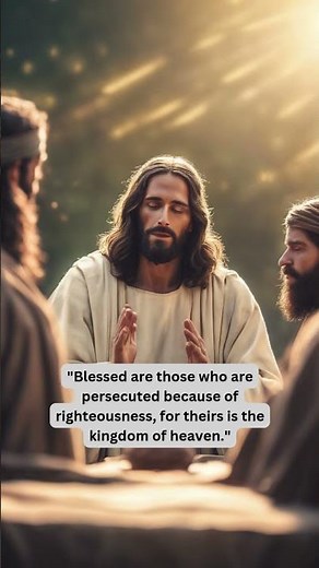Bible Verses "Blessed are those who are persecuted because of righteousness, for theirs is the kingd