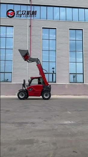 HZM 4512 Compact Telehandler: Smooth Action & High Reach! #wheelloader #hzm