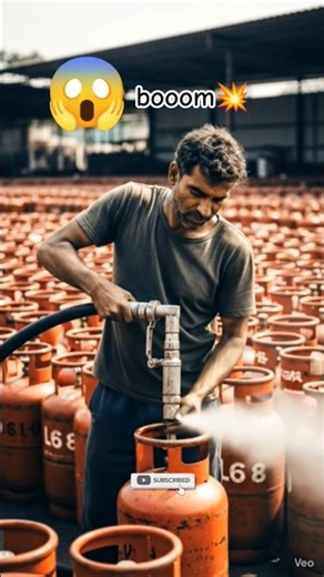 Kya aise hi hoti refilling ❓#lpg #shorts #youtubeshorts #ai #aivideo