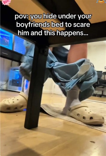 Scary Prank: Someone Hiding Under the Bed! 😂🤣