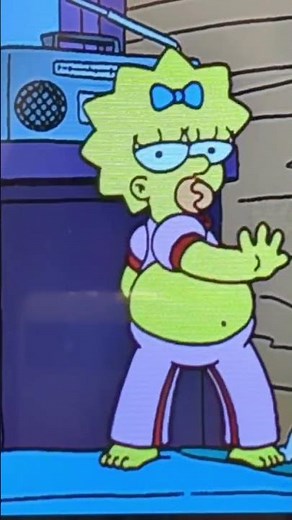 Maggie Simpson dancing