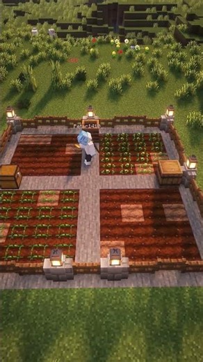 Minecraft Farm Tutorial #minecraft #minecraftbuilding #minecraftshorts