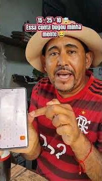 15 - 25 = 10 🤯 Essa conta bugou minha mente 😂 #shots