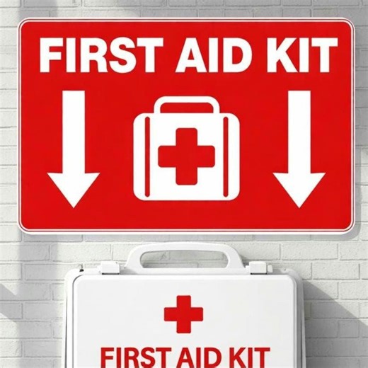 First Aid Kit Sign 12x12 – Emergency First Aid Location Sign, Safety Wall Sign, Laminated Front Aluminum Backing Weather Resistant - Etsy