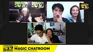 2.9K views · 43 reactions | The Magic Chatroom with these celebrity newly weds who were unexpectedly "forced" into a “stay-at-home” lockdown situation almost right after their weddings. Boom Gonzalez chats with Joyce & Juancho Triviño, with Megan & Mikael Daez! Don’t forget to share this stream! #TheMagicChatroom | Magic 89.9 | Facebook