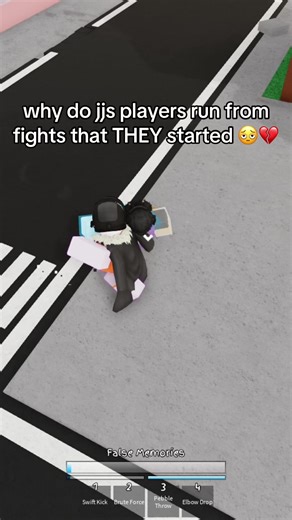 the only time i could understand running is if someone just won’t stop even when you clearly don’t want to fight, but like why start a fight you don’t want to finish 🫩 #jjs #runner #todo #relateable #robloxfyp