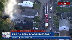Fire crews working on fire in Medford