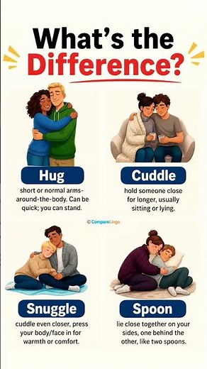 Hug vs Cuddle 😳 What’s the REAL Difference?