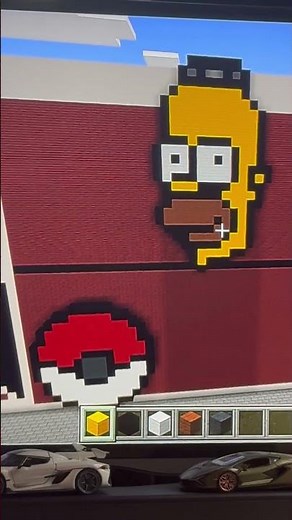 Homer Simpson in Minecraft