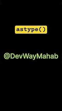 Stop Using Wrong dtypes! Learn astype() Fast!