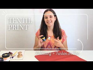 Fabric stamping | Textile printing instructions + dyes tested