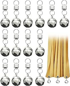 14 Pack Outdoor Curtain Weights,Upgrade Magnetic Drapery Weights Heavy Duty Stainless Steel Weights for Winds with Magnetic Clips Outside Curtain Weights Ball for Heavy Wind ,Patio,Gazebo,Flags