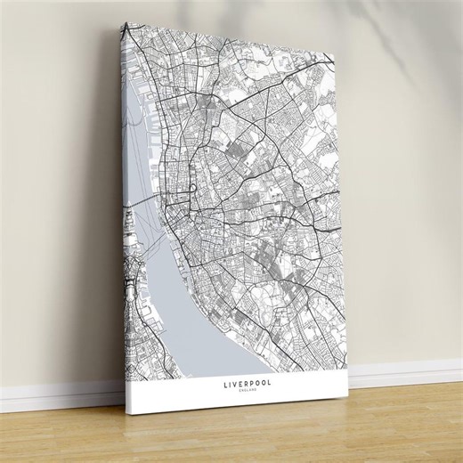 Liverpool Map Prints, City Print, City Map, Bundle Travel Poster - Etsy UK