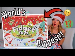 UNBOXING THE WORLD'S BIGGEST MYSTERY *FIDGET* ADVENT CALENDAR!!😱🎁⁉️ (24 MYSTERY BOXES...😦🎁)