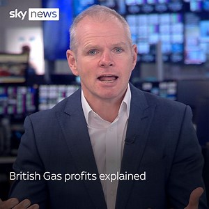 The parent company of British Gas has revealed half-year profits for its UK household supply arm are up by almost 900%. Sky's correspondent Paul Kelso reports the latest. Read more 👉 https://trib.al/M94GBVc | Sky News