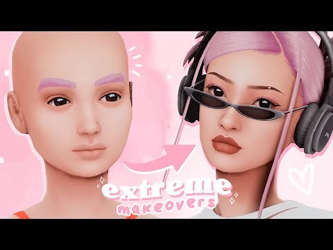 EXTREME random townie makeovers ♡ the sims 4: create a sim