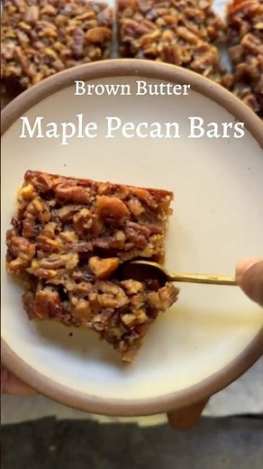 Brown Butter Maple Pecan Bars