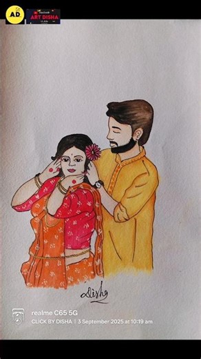 HowTo draw love Couple❣️#art#viralart#shorts#viralshorts#tranding#couple#short#couples#drowing#viral