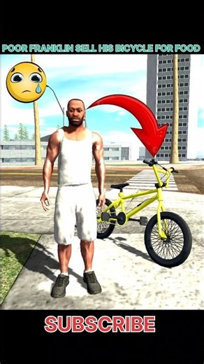 POOR FRANKLIN SELL HIS BICYCLE FOR FOOD 🥺 | INDIAN BIKE DRIVING 3D | #indianbikedriving3d #shorts