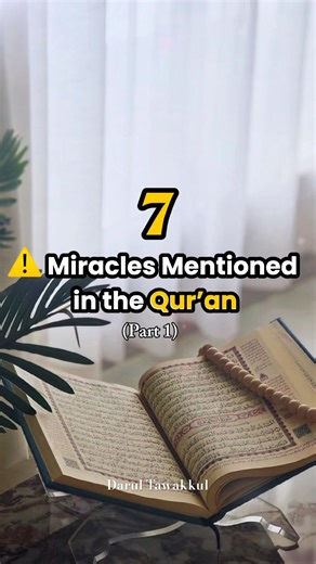 7 Amazing Miracles Mentioned in the Qur’an⚠️#islamicshorts #fypシ #viral #muslim #quran #shorts