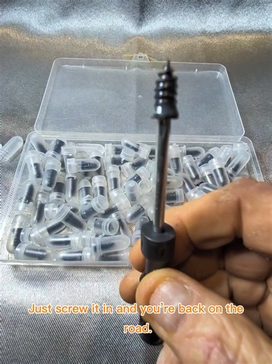 tire repair kit rubber tire plugs flat tire fix tire puncture repair self sealing screws tire plug kit emergency tire repair car tire repair motorcycle tire fix truck tire repair #tirerepair #caraccessories #emergencykit #autohacks #tiktokshop