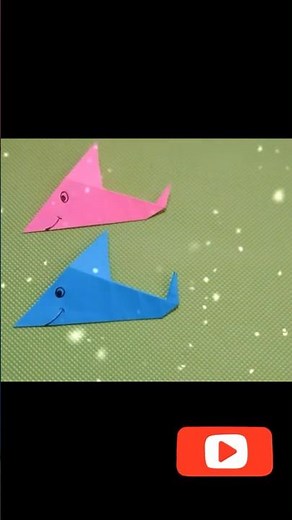 Origami baby shark 🦈 making tutorial step by step| how to make easy paper shark| origami shark 🦈fish