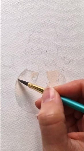 How to paint a snowman in watercolour