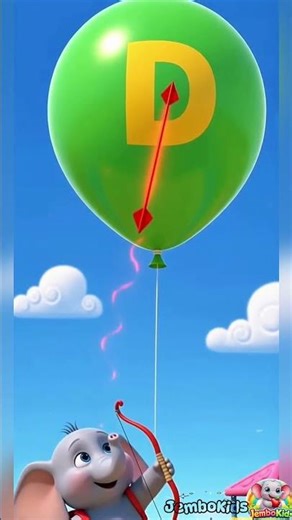 D for Drum 🥁 | ABC Balloon Pop | Learn Alphabet for Kids | Fun Learning #shorts