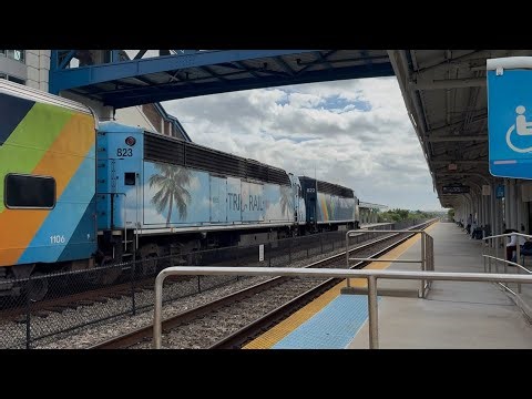 Dual BL36PH Multi-Scheme Consist departs Boca Raton | PM Rush